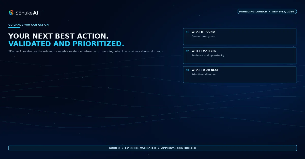 Next Best Action: what it found, why it matters, what to do next